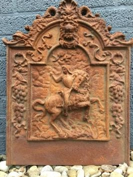 Openhaard ornament, zwaar gietijzer